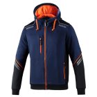 Sparco kapucnis kabát  TECH HOODED FULL ZIP TW narancs / sötétkék XL