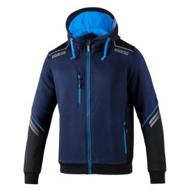   Sparco kapucnis kabát  TECH HOODED FULL ZIP TW kék / sötétkék XXL