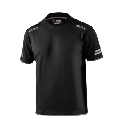 Sparco kereknyakú póló TECH T-SHIRT fekete / szürke L