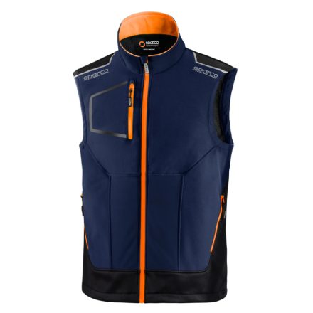 Sparco mellény TECH LIGHT VEST narancs / sötétkék XXL