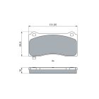 TESLA fékbetét első 800824000B