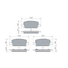 TESLA fékbetét hátsó 800824400B