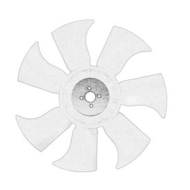  Ventilátor lapát PERKINS 145306520 ATLAS AR 30, AR 35, AR 35 SUPER, AR 40; BENFRA 9.01B; CASE IH 15, 16, 28, 31, 35; GEHL 145, 165, 245; JCB 208S, 801, 8015, 8016