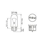 Izzó w5w 24v 1 987 302 518 