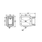 Komatsu fényszóró bal h4