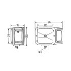 Komatsu fényszóró jobb h4
