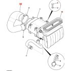 JCB levegőcső 332-C0370 JCB