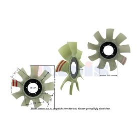  Ventilátor lapát FENDT 714 FAVORIT, 815 VARIO, 817 VARIO, 818 FAVORIT
