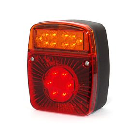   WAS lámpa 2 részes ledes rendszámzábla világítással 2m vezetékkel