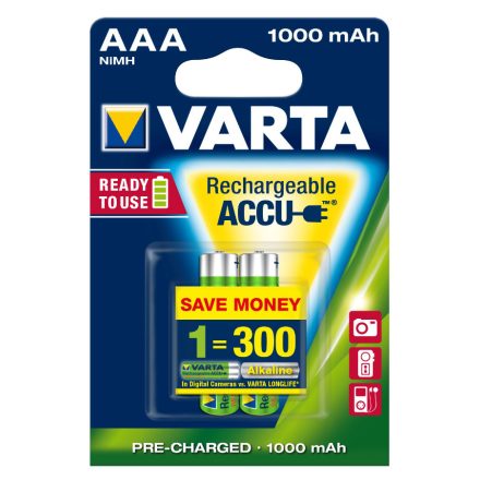 Varta AAA 1000mAh 2db Ready to Use ( HR03 / 5703301402 )