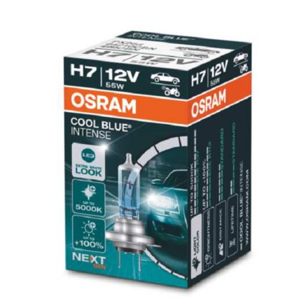 Izzó 12V/55W/H7 1db/+100% 5000K Osram Cool Blue Intense Nextgen 64210CBN