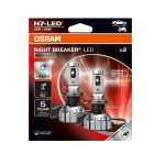 H7 LED izzó osram 2x night braker 6000K