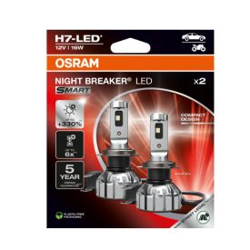 H7 LED izzó osram 2x night braker 6000K