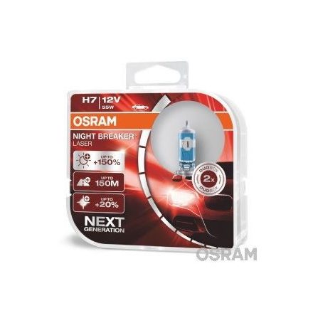 Osram Night Breaker Laser H7 +150% 2db/csomag