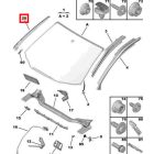 Eredeti CITROEN C5 III jobb szélvédő burkolat 8120Y8