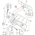 JCB Levegőcső JCB 834/10550, 834-10550, 83410550 JCB 3CX, 3CX SITEMASTER, 3CX-2, 3CX-4, 3CXC, 3CXS, 3CXT, 4CX, 4CXC