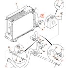 JCB Olajhűtő cső felső JCB 834/10990, 834-10990, 83410990 JCB 