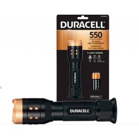   LED rúdlámpa 550lm 100m 15h IPX4 3x Micro(AAA/R03) teleppel alumínium DURACELL