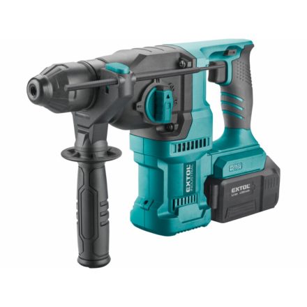 Akkus ütvefúró SHARE20V, 2,6J, SDS plus, BRUSHLESS, 20V Li-ion, 4000mAh, EXTOL