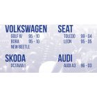 Motor alsó szigetelés rögzítő szett Skoda Audi Seat Volksvagen