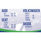 Motor alsó szigetelés rögzítő szett Skoda Audi Seat Volksvagen