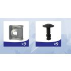 Motor alsó szigetelés rögzítő szett BMW