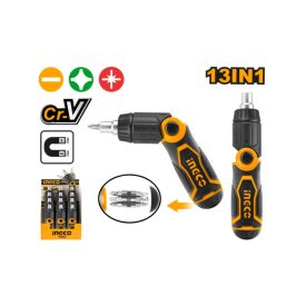 INGCO Racsnis csavarhúzó készlet 13 részes CrV