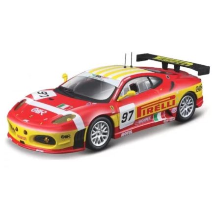 Bburago Ferrari F430 GTC 2008, Pirelli, 24h Le Mans, F.Babini, M.Malucelli, P.Ruberti, 97, BMS Scuderia Italia (18-36303RED) (1:43)