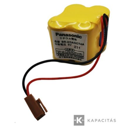 Panasonic BR-2/3AGCT4A 6V 2400mAh elempakk barna csatlakozós