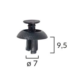 TOYOTA motortér szigetelés rögzítő 90467-07211