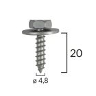 TOYOTA dobbetét csavar 9015960496 