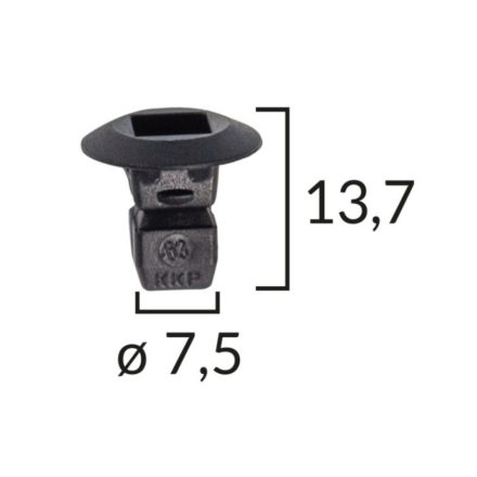 VOLKSWAGEN lökhárító felfogató patent N90833801