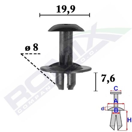 FORD Dobbetét patent Fiesta 1738233