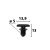 VOLKSWAGEN ID motortér szigetelés rögzítő 3D0823717