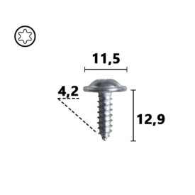 AUDI lemezcsavar N90986802