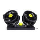 Ventilátor 12 V 2x állítható rotor, Carmotion