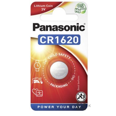 Panasonic CR1620 3V lítium gombelem 1db/csomag