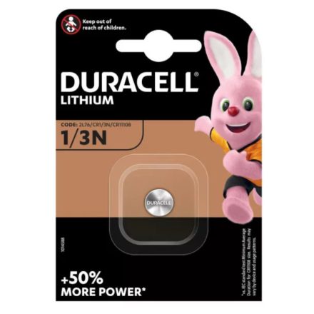 DURACELL 1/3N 3V-OS Lithium Elem BL/1