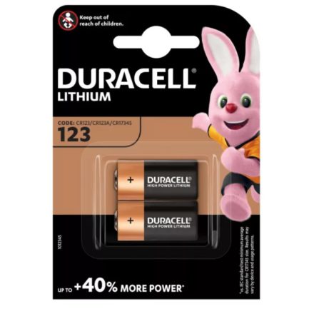 DURACELL CR123 3V-OS Lithium Elem (CR17345) BL/2