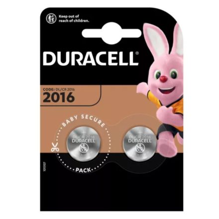 DURACELL CR2016 Lithium Gombelem BL/2