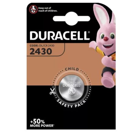 DURACELL CR2430 Lithium Gombelem BL/1