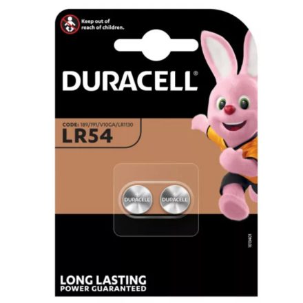 DURACELL LR54 1,5V-os Alkáli Gombelem BL/2