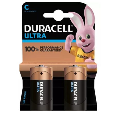 DURACELL Ultra C MX1400 Baby (LR14) Alkáli Elem BL/2