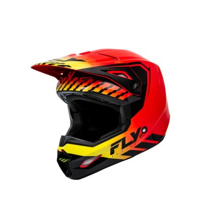 Bukósisak Off-road FLY RACING KINETIC MENACE colour black/red/yellow, size S unisex cross