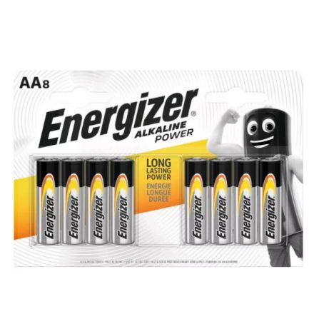 ENERGIZER ALKALINE POWER AA 8 Ceruza Alkáli Elem LR6 BL/4+4