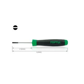 TOPTUL profi csavarhúzó 140mm 0.25mm