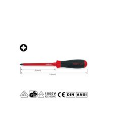 TOPTUL profi csavarhúzó szigetelt 1000V 205mm PZ1