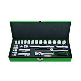 TOPTUL Profi Szerszámkészlet  25 db fém dobozban