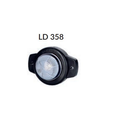 Helyzetjelző fehér LED 12V/24V  