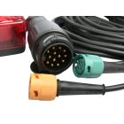 Utánfutó elektromos vezeték 13pin / 4 m FT-88 lámpákkal, MULTIPA